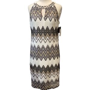 NWT Tacera Chevron Lined Dress Size Large
